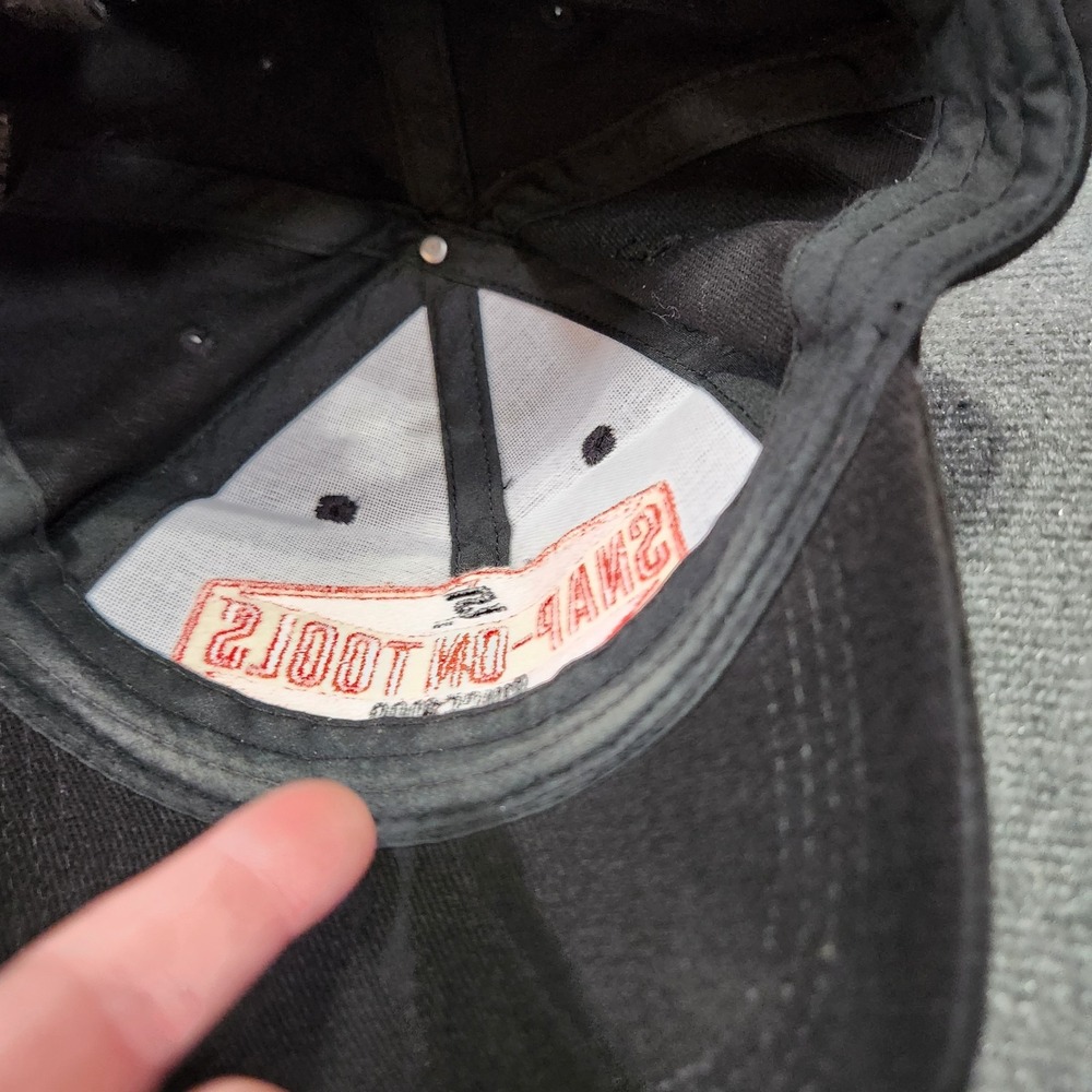 Snap-On Tools Hat Men Cap Snapback Adjustable Black Embroidered Mechanic - Picture 5 of 6